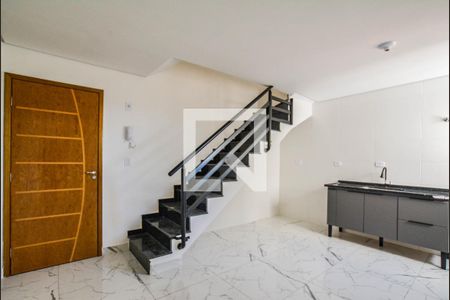 Sala/Cozinha de apartamento para alugar com 2 quartos, 133m² em Vila Homero Thon, Santo André