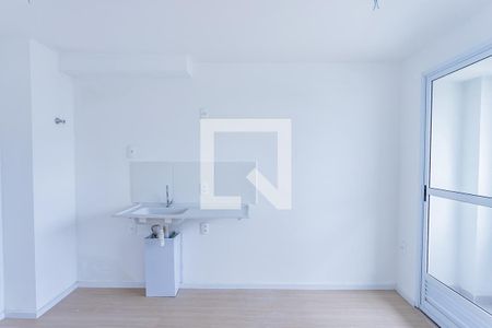 Sala e cozinha de apartamento para alugar com 1 quarto, 26m² em Freguesia do Ó, São Paulo