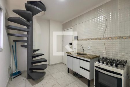 Cozinha  de kitnet/studio para alugar com 1 quarto, 30m² em Vila Tupi, Praia Grande