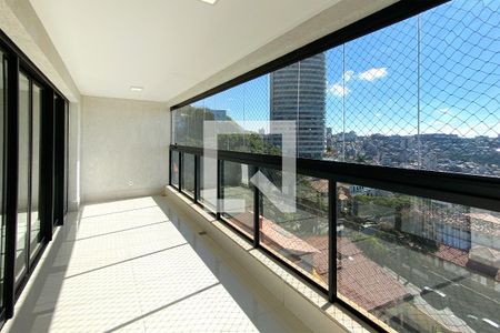 Varanda da Sala de apartamento à venda com 4 quartos, 201m² em Santa Lúcia, Belo Horizonte