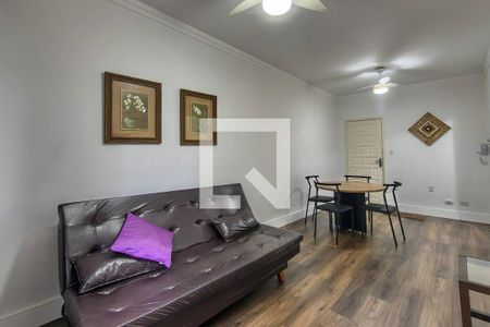 Sala de apartamento para alugar com 1 quarto, 68m² em Vila Tupi, Praia Grande