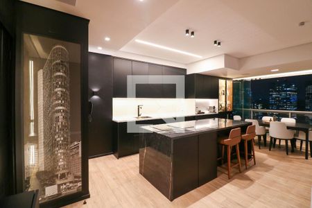 Sala / Cozinha de apartamento para alugar com 1 quarto, 75m² em Chácara Santo Antônio (zona Sul), São Paulo
