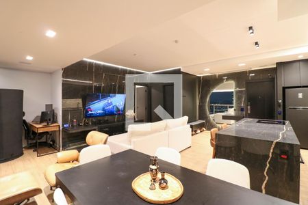 Sala / Cozinha de apartamento para alugar com 1 quarto, 75m² em Chácara Santo Antônio (zona Sul), São Paulo