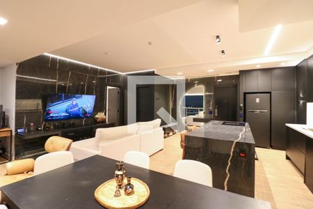 Sala / Cozinha de apartamento para alugar com 1 quarto, 75m² em Chácara Santo Antônio (zona Sul), São Paulo