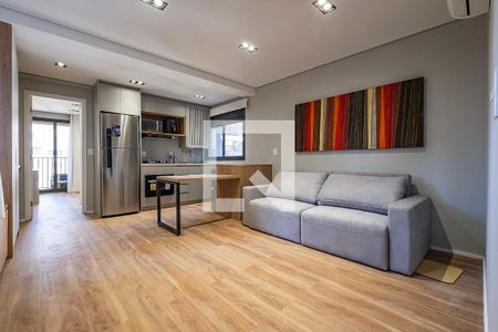 Sala/Cozinha de apartamento para alugar com 1 quarto, 51m² em Cerqueira César, São Paulo