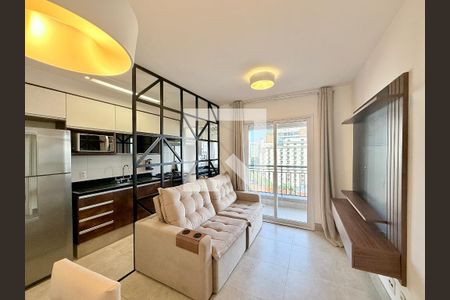 Sala de apartamento para alugar com 1 quarto, 46m² em Campo Belo, São Paulo