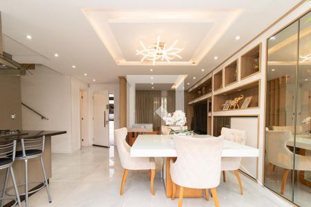 Sala de Jantar de casa de condomínio à venda com 3 quartos, 165m² em Campo Comprido, Curitiba
