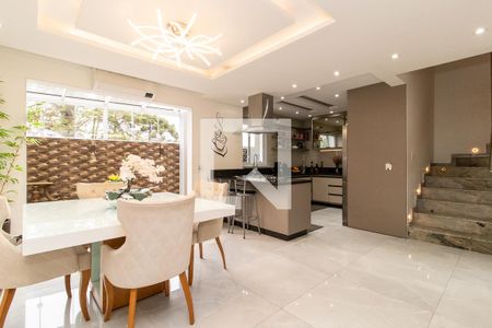 Sala de Jantar de casa de condomínio à venda com 3 quartos, 165m² em Campo Comprido, Curitiba