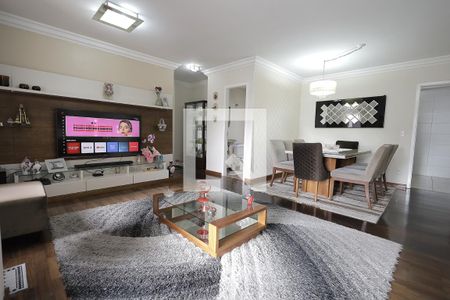 Sala de apartamento à venda com 3 quartos, 118m² em Vila Bastos, Santo André