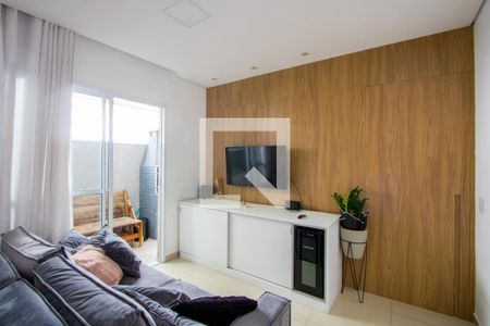 Sala de apartamento para alugar com 3 quartos, 85m² em Campestre, Santo André