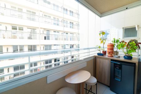 Sacada da Sala/Suite de apartamento à venda com 1 quarto, 40m² em Vila Fachini, São Paulo