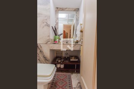 Lavabo na Sala de apartamento à venda com 3 quartos, 160m² em Lourdes, Belo Horizonte