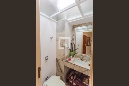 Lavabo na Sala de apartamento à venda com 3 quartos, 160m² em Lourdes, Belo Horizonte