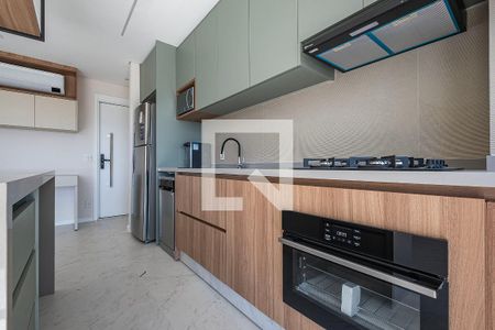 Sala/Cozinha de apartamento à venda com 1 quarto, 51m² em Vila Anglo Brasileira, São Paulo