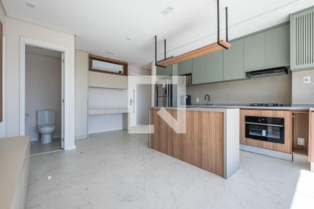 Sala/Cozinha de apartamento à venda com 1 quarto, 51m² em Vila Anglo Brasileira, São Paulo