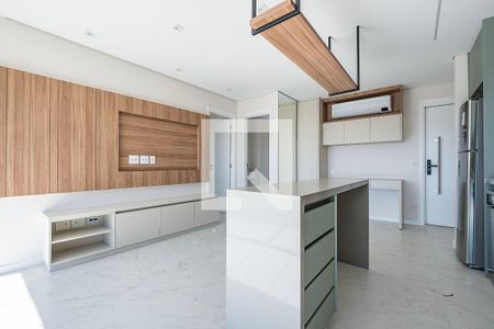Sala/Cozinha de apartamento à venda com 1 quarto, 51m² em Vila Anglo Brasileira, São Paulo