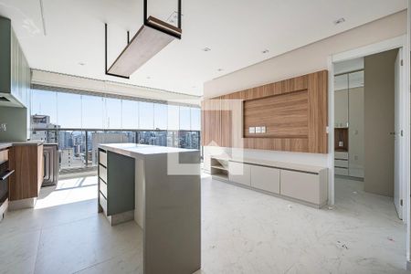 Sala/Cozinha de apartamento à venda com 1 quarto, 51m² em Vila Anglo Brasileira, São Paulo