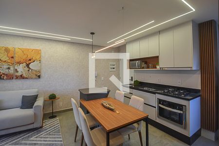 Sala / cozinha de apartamento à venda com 2 quartos, 53m² em Jardim do Mar, São Bernardo do Campo