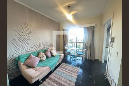 Sala de apartamento para alugar com 1 quarto, 47m² em Itararé, São Vicente