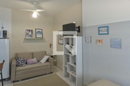 Sala e Quarto de apartamento para alugar com 1 quarto, 55m² em Aparecida, Santos