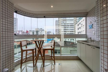 Sacada  de apartamento para alugar com 2 quartos, 77m² em Aviação, Praia Grande