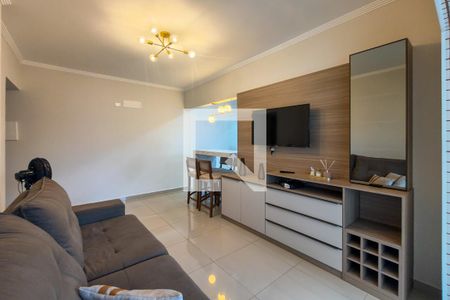 Sala de apartamento para alugar com 2 quartos, 77m² em Aviação, Praia Grande