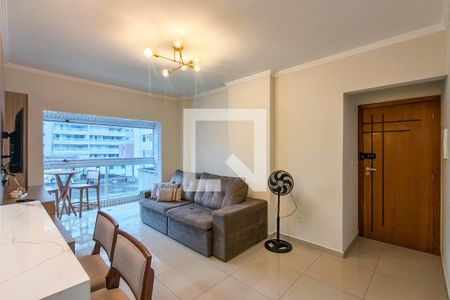 Sala de apartamento para alugar com 2 quartos, 77m² em Aviação, Praia Grande