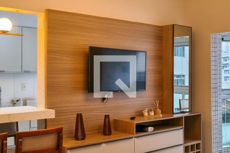 Sala de apartamento para alugar com 2 quartos, 77m² em Aviação, Praia Grande