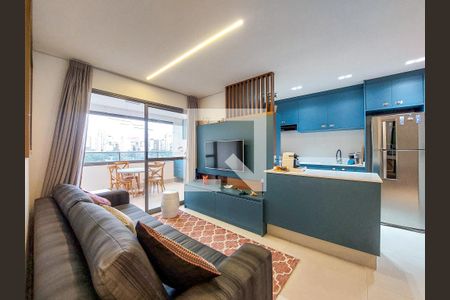 Sala de apartamento para alugar com 2 quartos, 69m² em Brooklin, São Paulo