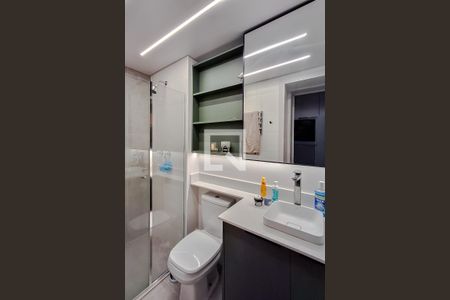 Banheiro de kitnet/studio à venda com 1 quarto, 27m² em Vila Mariana, São Paulo