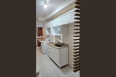 Sala/Cozinha de apartamento para alugar com 1 quarto, 50m² em Ponta da Praia, Santos