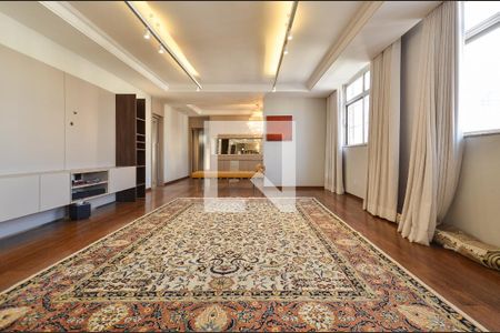 Sala de Estar de apartamento à venda com 5 quartos, 400m² em Lourdes, Belo Horizonte