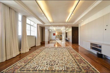 Sala de Estar de apartamento à venda com 5 quartos, 400m² em Lourdes, Belo Horizonte