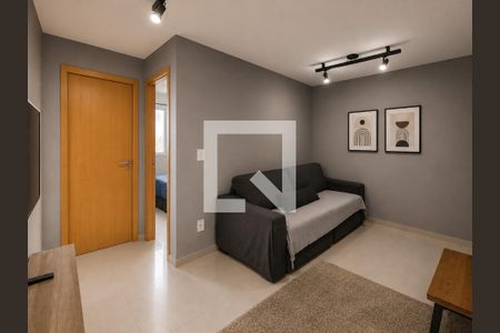Sala / Cozinha de apartamento à venda com 2 quartos, 40m² em São José, Canoas