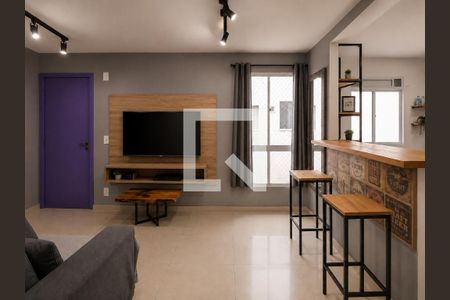 Sala / Cozinha de apartamento à venda com 2 quartos, 40m² em São José, Canoas