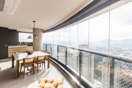 Varanda gourmet de apartamento à venda com 3 quartos, 180m² em Alphaville Empresarial, Barueri