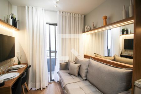 Sala de apartamento para alugar com 1 quarto, 24m² em Vila Nova Conceição, São Paulo