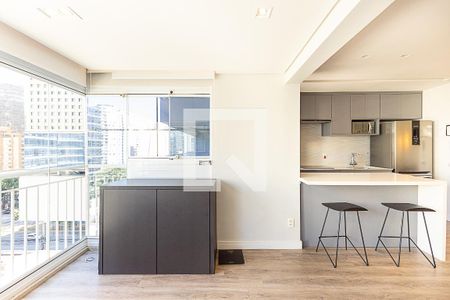 Sala de apartamento para alugar com 1 quarto, 56m² em Vila Nova Conceição, São Paulo