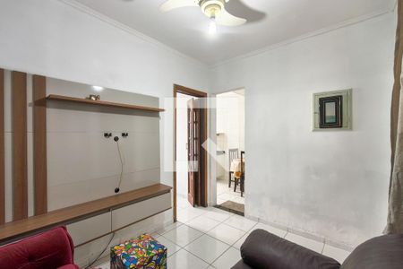 Sala de apartamento para alugar com 1 quarto, 50m² em Boqueirão, Praia Grande