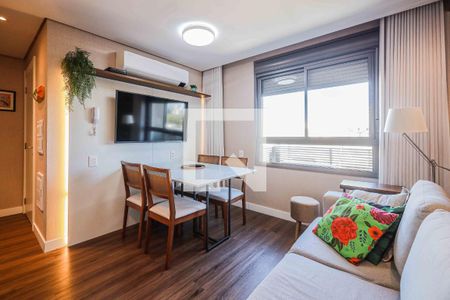 Sala de apartamento à venda com 1 quarto, 44m² em Petrópolis, Porto Alegre