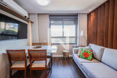 Sala de apartamento à venda com 1 quarto, 44m² em Petrópolis, Porto Alegre