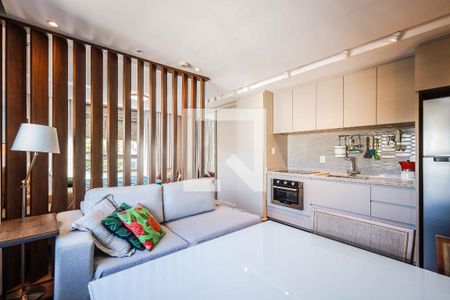 Sala de apartamento à venda com 1 quarto, 44m² em Petrópolis, Porto Alegre