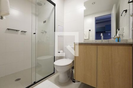 Banheiro de kitnet/studio à venda com 1 quarto, 26m² em Vila Mariana, São Paulo