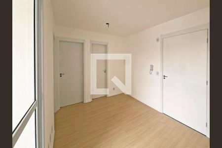 Sala e cozinha  de apartamento para alugar com 2 quartos, 28m² em Campo Grande, São Paulo