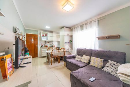 Sala de apartamento à venda com 2 quartos, 54m² em Campestre, Santo André
