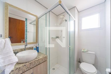 Banheiro  de apartamento à venda com 2 quartos, 54m² em Campestre, Santo André