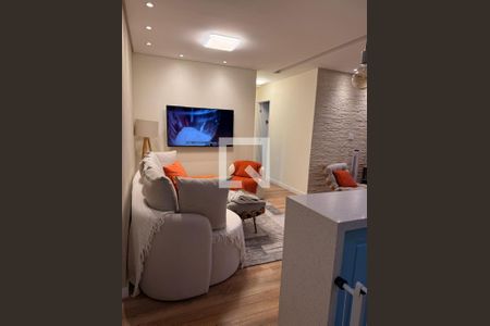 Sala de apartamento à venda com 2 quartos, 70m² em Olímpico, São Caetano do Sul