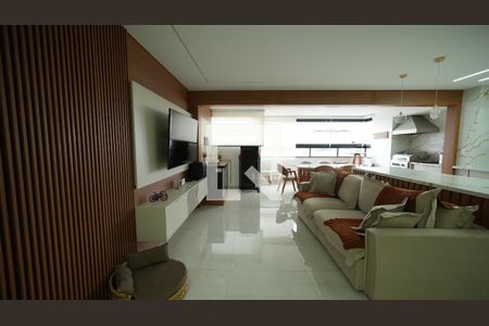 Sala de apartamento à venda com 3 quartos, 125m² em Vila Santa Teresa, Santo André