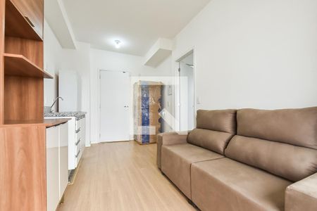 Sala/cozinha de apartamento para alugar com 1 quarto, 29m² em Liberdade, São Paulo