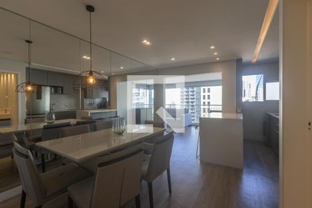 Sala de Jantar de apartamento à venda com 1 quarto, 56m² em Vila Nova Conceição, São Paulo